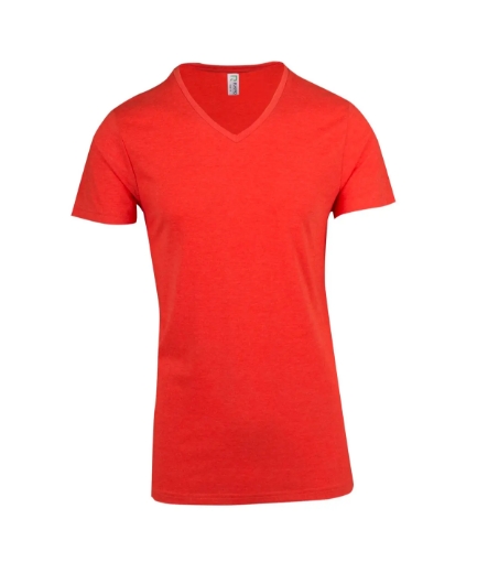 Picture of RAMO, Mens Marl V-Neck T-Shirt